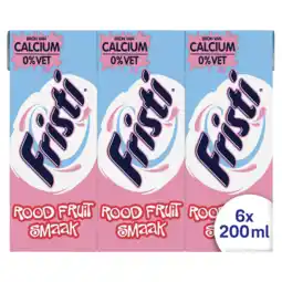 Jumbo Fristi rood fruit 6 x 200ml aanbieding