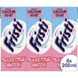 Jumbo Fristi rood fruit 6 x 200ml aanbieding