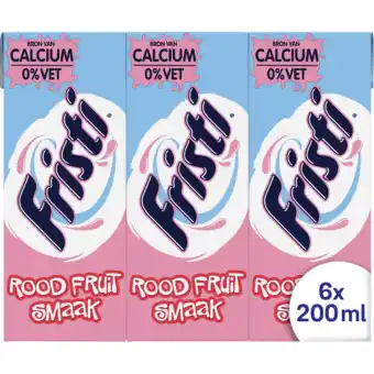 Jumbo Fristi rood fruit 6 x 200ml aanbieding