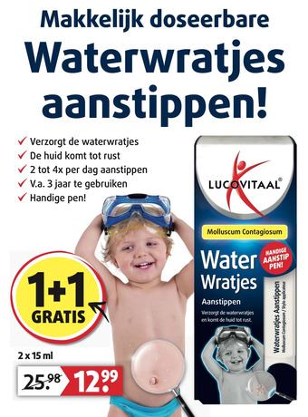 Lucovitaal Waterwratjes aanstippen aanbieding