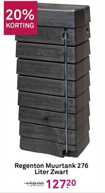 Karwei Regenton Muurtank 276 Liter Zwart aanbieding