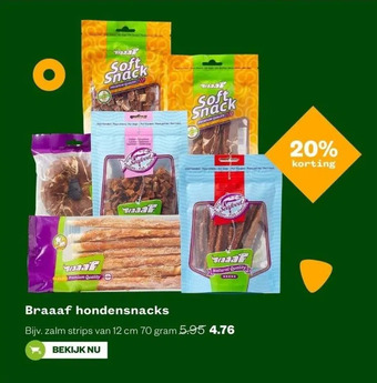 Welkoop Braaaf hondensnacks aanbieding