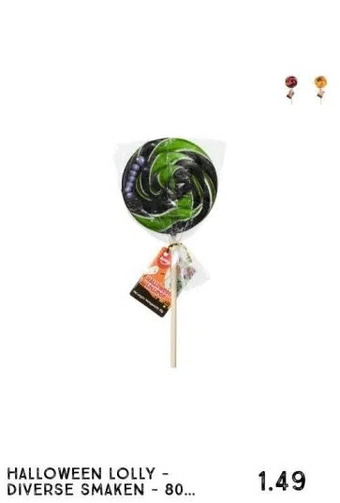 Xenos Halloween lolly - diverse smaken - 80 gram aanbieding