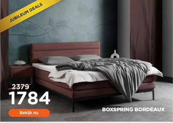 TotaalBED Boxspring bordeaux aanbieding