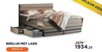 TotaalBED Berlijn met lade aanbieding