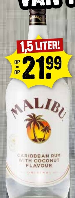 Dirck 3 MALIBU 1,5 LITER! aanbieding