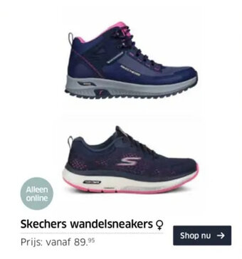 ANWB Skechers wandelsneakers aanbieding