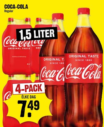 Dirck 3 COCA-COLA Regular 1,5 LITER aanbieding