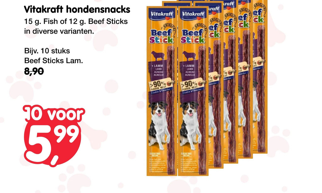 Jumper Vitakraft hondensnacks aanbieding