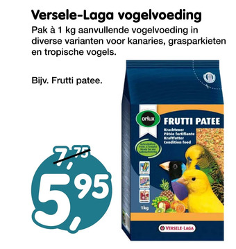 Jumper Versele-laga vogelvoeding aanbieding