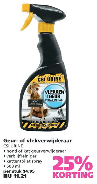 Ranzijn Geur- of vlekverwijderaar csi urine aanbieding