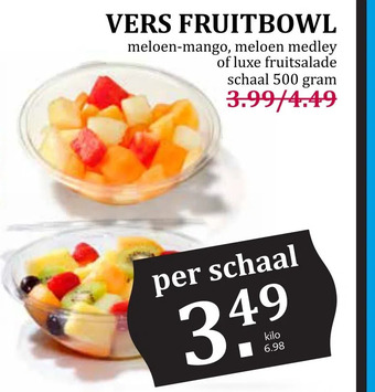 Boon`s Markt Vers fruitbowl aanbieding