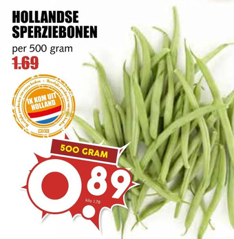 MCD Supermarkt Hollandse sperziebonen aanbieding