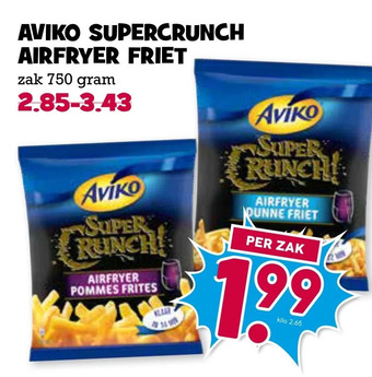 Boon`s Markt Aviko supercrunch airfryer friet aanbieding