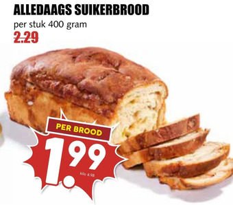 MCD Supermarkt Alledaags suikerbrood aanbieding