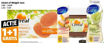 Poiesz Céréal of weight care 3.00-19.98 1.50 9.99 aanbieding