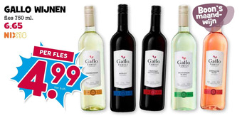 Boon`s Markt Gallo wijnen aanbieding