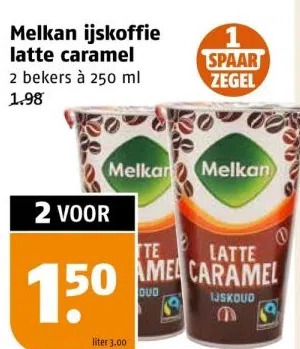 Poiesz Melkan ijskoffie aanbieding