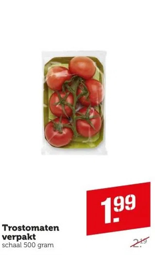 Coop Trostomaten verpakt aanbieding