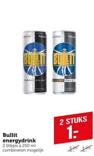 Coop Bullit energydrink aanbieding