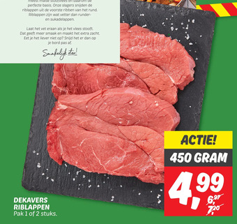 Dekamarkt Dekavers riblappen aanbieding
