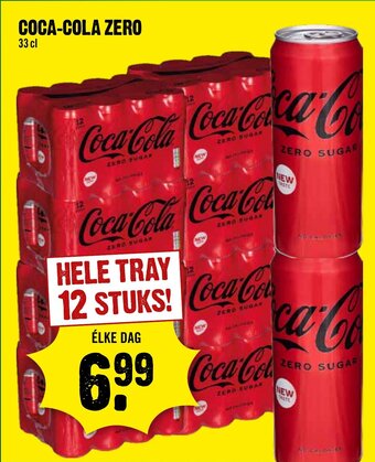 Dirck 3 COCA-COLA ZERO 33 cl aanbieding