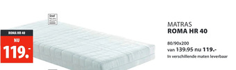 Lion Beddenshop Matras roma hr 40 aanbieding