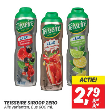 Dekamarkt Teisseire siroop zero aanbieding