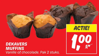 Dekamarkt Dekavers muffins aanbieding