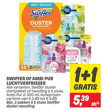 Dekamarkt Swiffer of ambi pur luchtverfrisser aanbieding