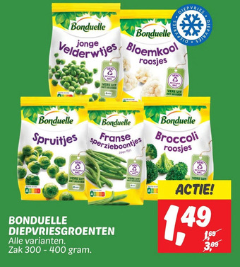 Dekamarkt Bonduelle diepvriesgroenten aanbieding