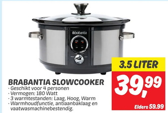 Dekamarkt Brabantia slowcooker aanbieding