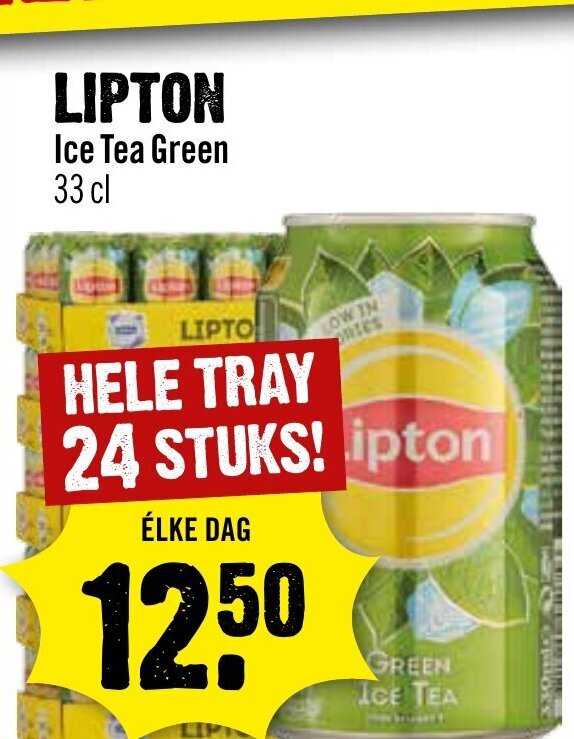 LIPTON Ice Tea Green 33 cl aanbieding bij Dirck 3