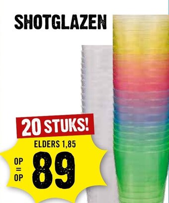 Dirck 3 SHOTGLAZEN aanbieding