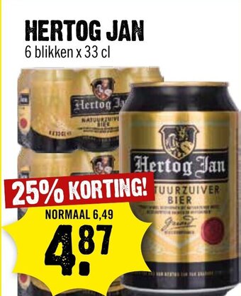 Dirck 3 HERTOG JAN 6 blikken x 33 cl aanbieding