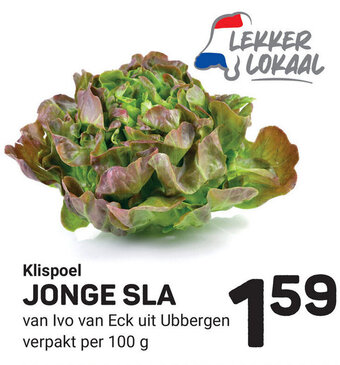 Ekoplaza Klispoel JONGE SLA  100g aanbieding
