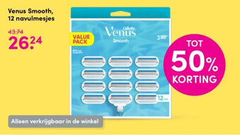 DA Venus Smooth, 12 navulmesjes aanbieding