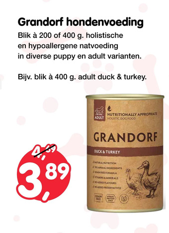 Jumper Grandorf hondenvoeding aanbieding