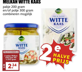 MCD Supermarkt Melkan witte kaas aanbieding