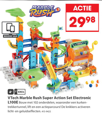 Top1Toys VTech Marble Rush Super Action Set Electronic L100E aanbieding