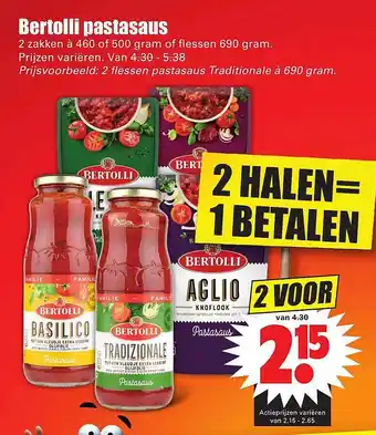 Dirk Bertolli Pastasaus 460 gram aanbieding