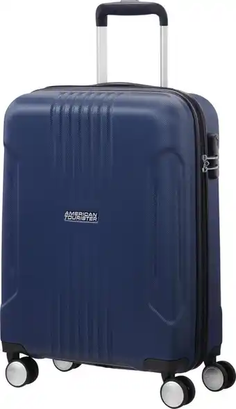 Bol.com American tourister tracklite spinner handbagage koffer 55 cm - dark navy aanbieding