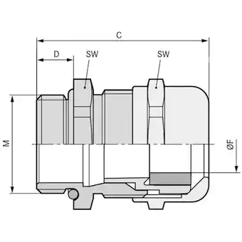 Conrad Lapp 53015160 wartel pg29 polyamide zilver-grijs (ral 7001) 25 stuk(s) aanbieding