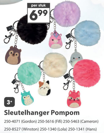 Top1Toys Sleutelhanger Pompom aanbieding