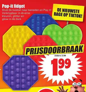 Dirk Pop-It Fidget aanbieding