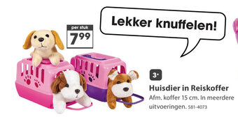 Top1Toys Huisdier in Reiskoffer Afm. koffer 15 cm. aanbieding