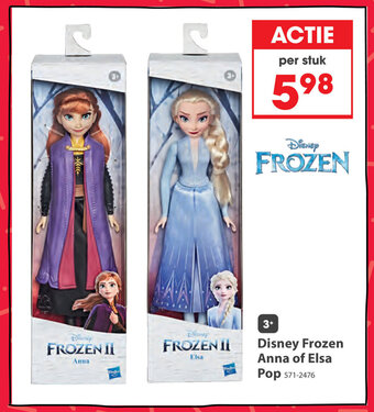 Top1Toys Disney Frozen Anna of Elsa Pop aanbieding