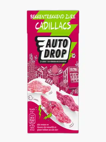 Flink Autodrop mixdoos zure cadillac 270 gram aanbieding