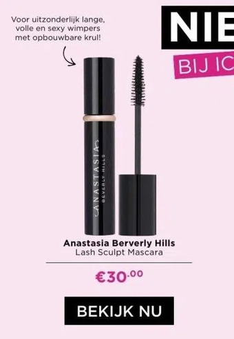 ICI Paris XL Anastasia berverly hills lash sculpt mascara aanbieding