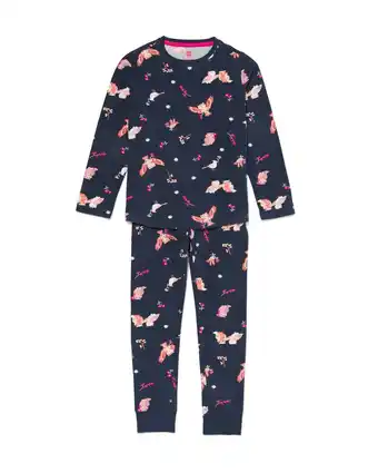 HEMA Hema kinder pyjama met vogels donkerblauw (donkerblauw) aanbieding